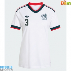 Billiga Mexiko Cesar Montes #3 Bortatröja Dam VM 2026 Kortärmad